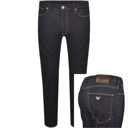 Emporio Armani J06 Slim Jeans Dark Wash Navy | Mainline Menswear us